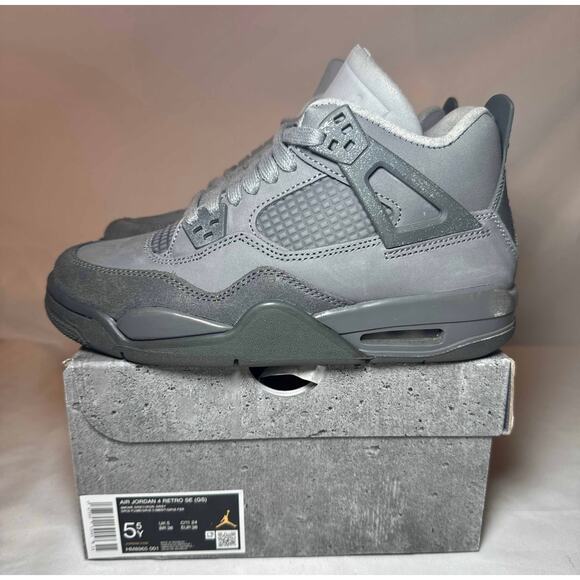 Size 5.5 - Nike Air Jordan 4 Retro SE GS Wet Cement Men\'s Shoes Ships Now main image 3